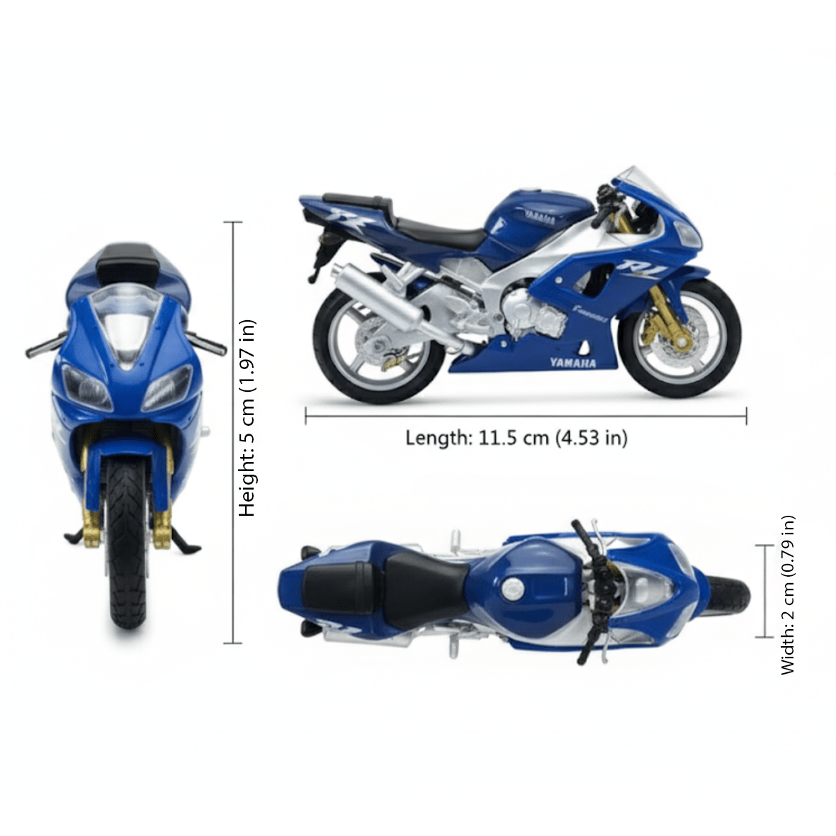 Moto Yamaha YZF - R1 Motos Escala 1:18 - Welly - Toyng Chile