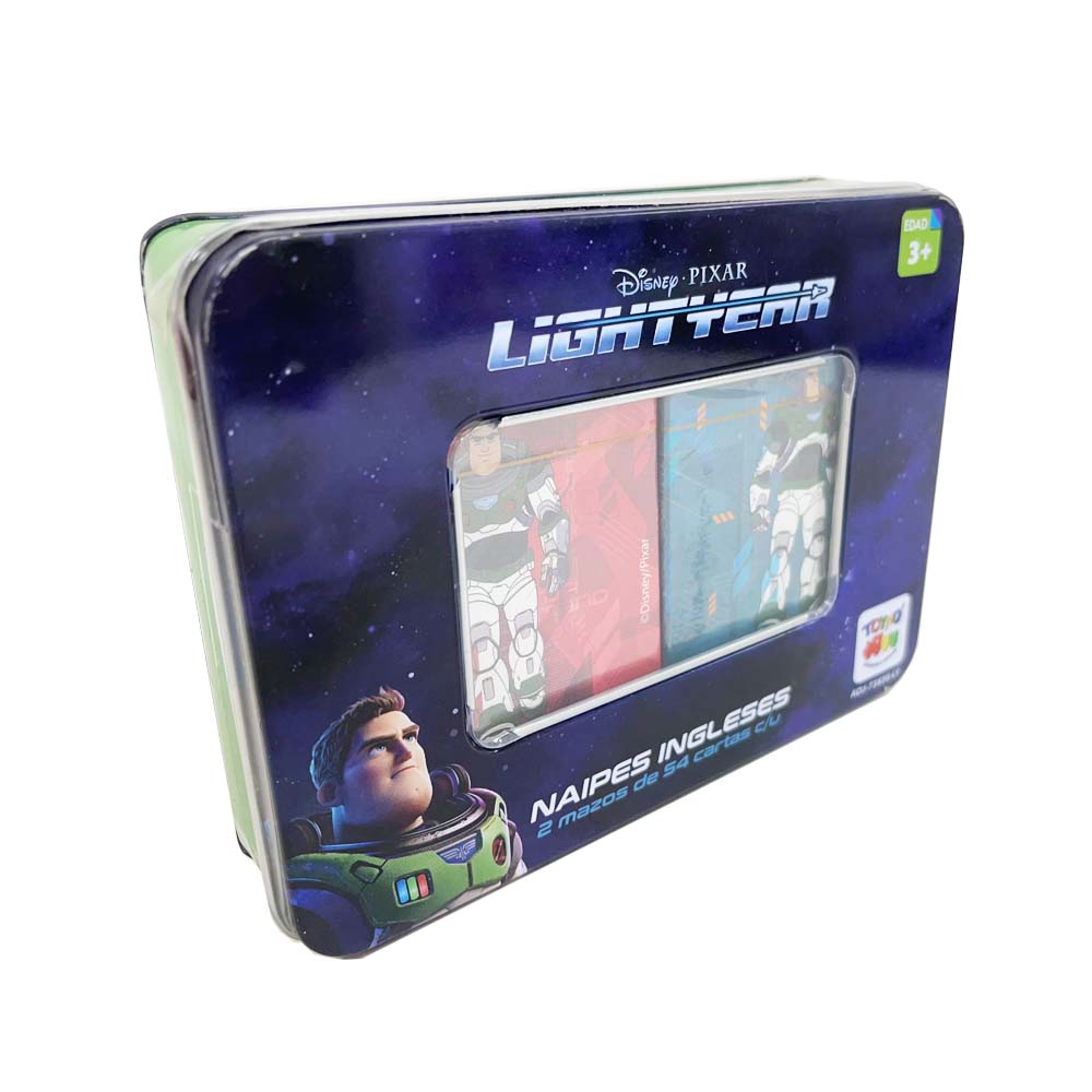 Naipes Caja Metalica - Lightyear - Toyng Chile