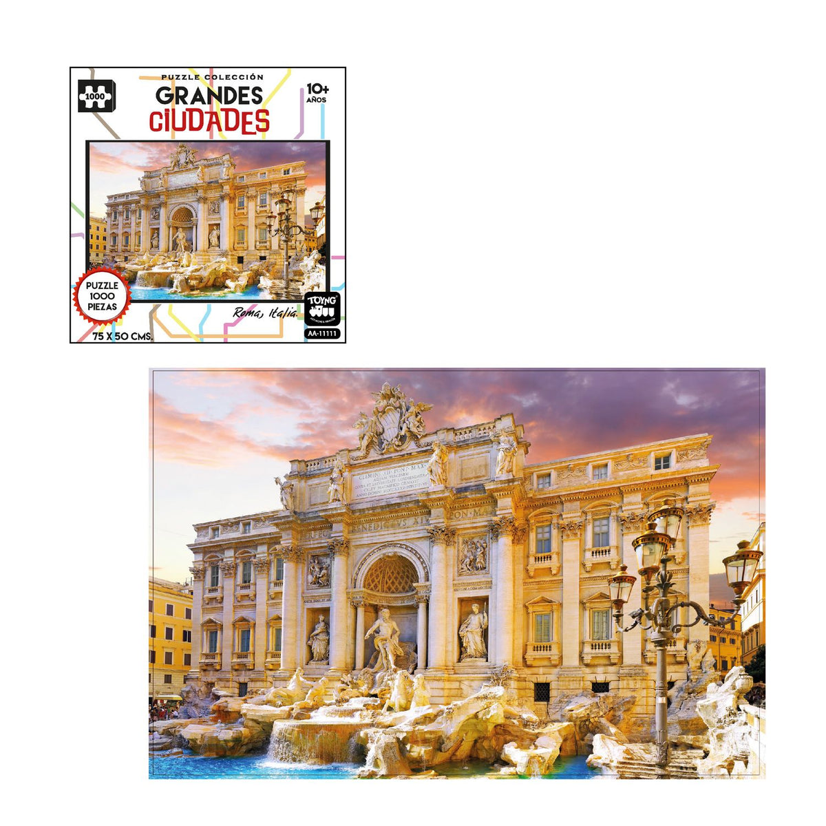 Puzzle 1000 Piezas Grandes Ciudades Atenas - Toyng