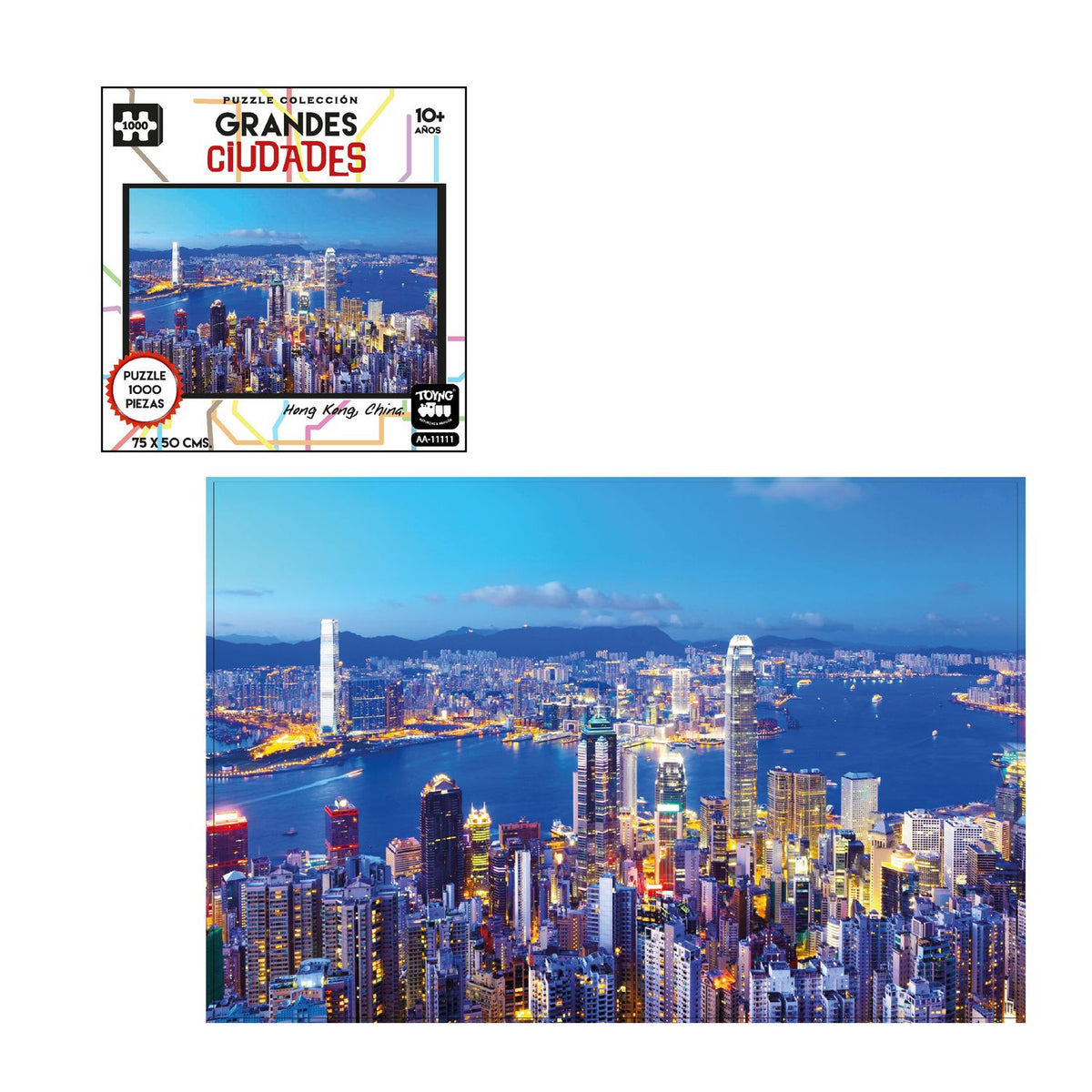 Puzzle 1000 Piezas Grandes Ciudades Atenas - Toyng