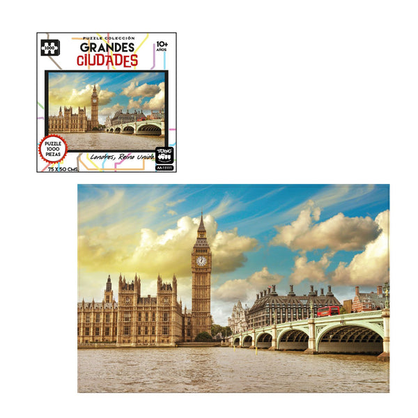 Puzzle 1000 Piezas Grandes Ciudades Atenas - Toyng