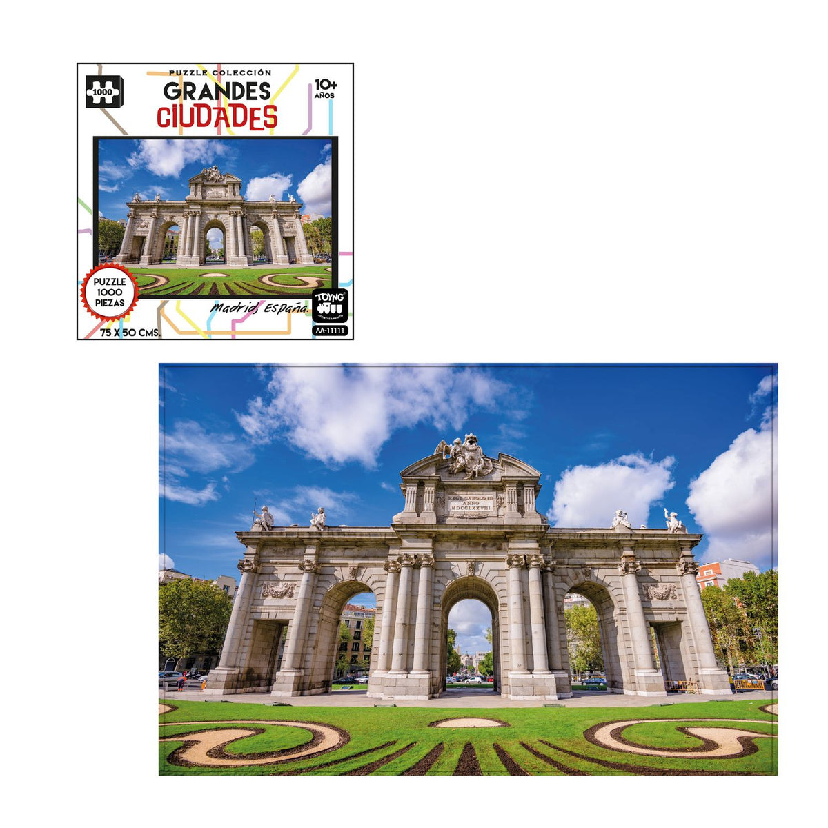 Puzzle 1000 Piezas Grandes Ciudades Atenas - Toyng