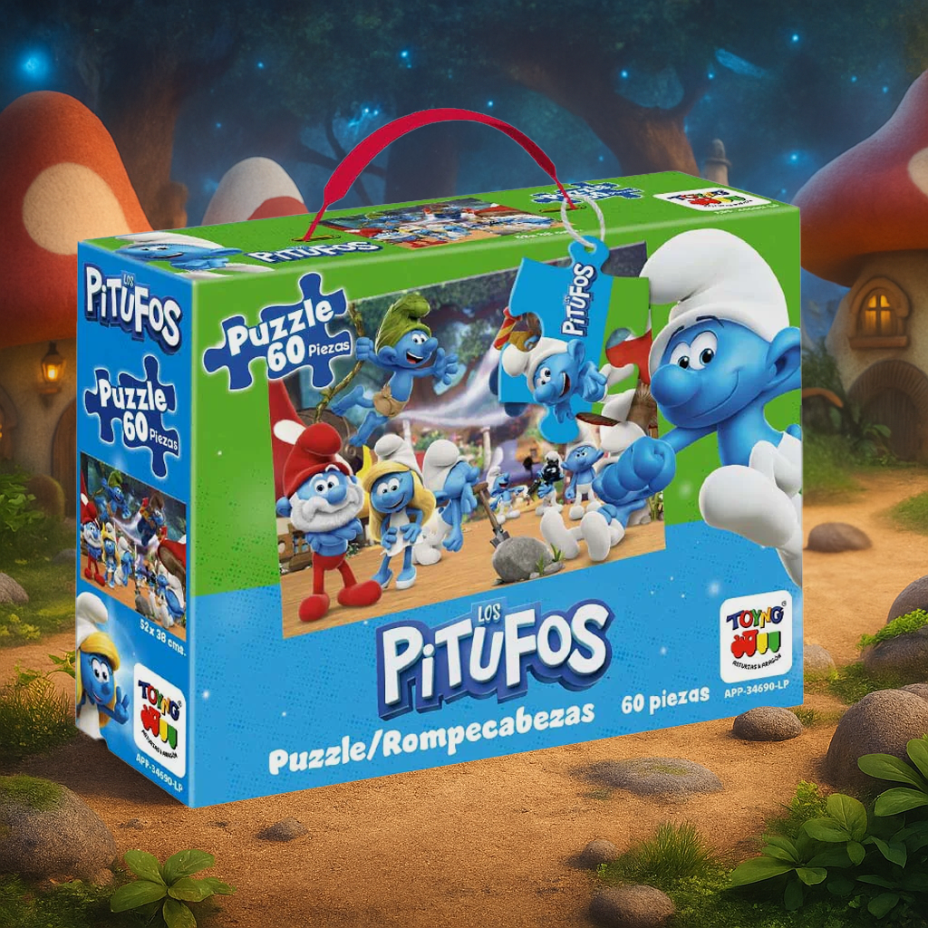 Memorice 60 Piezas Los Pitufos - Los Pitufos