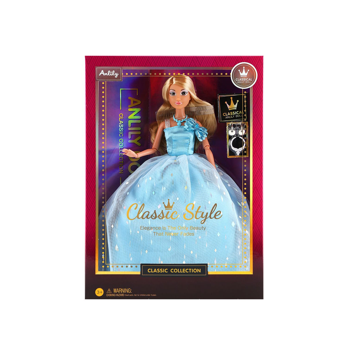 Juguete Muñeca Vestido Celeste - Toyng