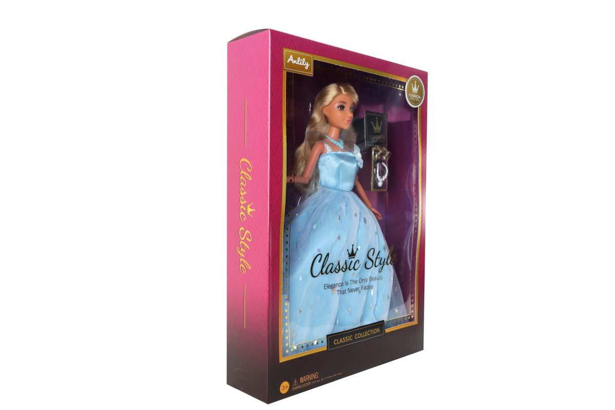 Juguete Muñeca Vestido Celeste - Toyng