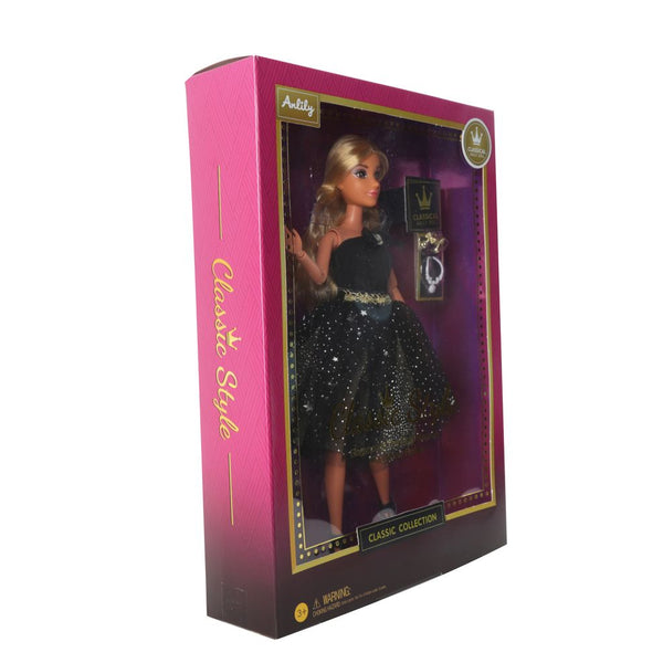 Juguete Muñeca Vestido Negro - Toyng