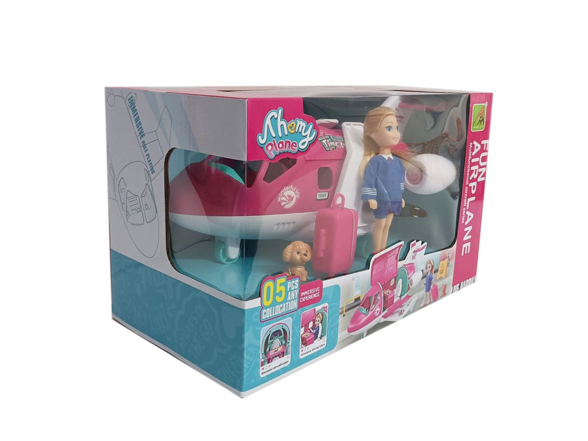 Juguete Set Avión Y Muñeca - Toyng