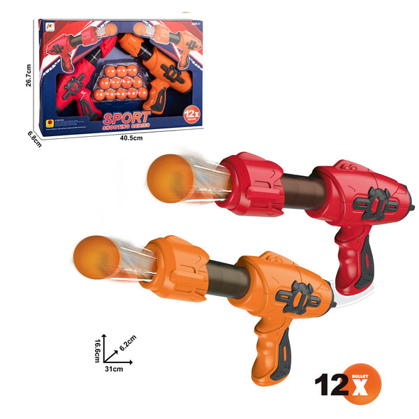 Juguete Set 2 Lanzadores Y 12 Pelotas  - Toyng