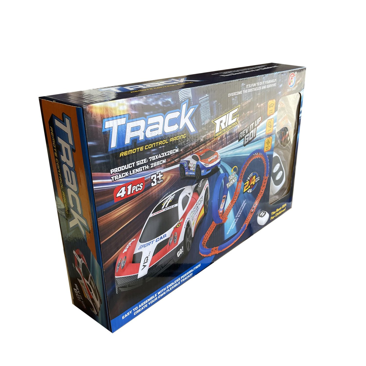 Juguete Pista De Autos De 41 Piezas Con Control  - Toyng