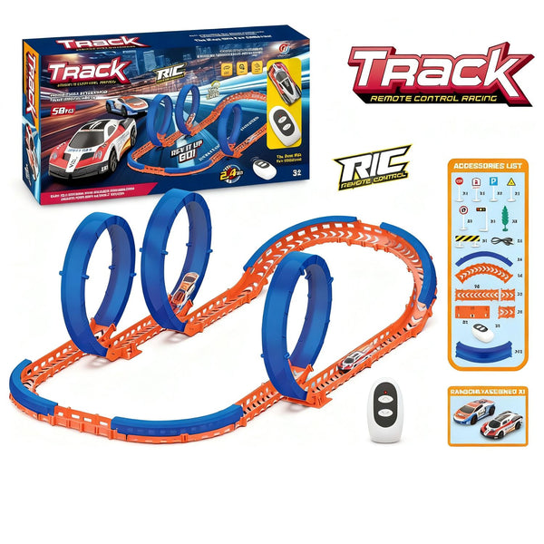 Juguete Pista De Autos De 58 Piezas Con Control  - Toyng
