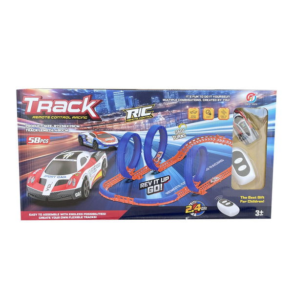 Juguete Pista De Autos De 58 Piezas Con Control  - Toyng