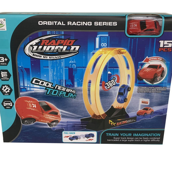 Juguete Pista 15 Piezas 1 Auto Pull Back - Toyng
