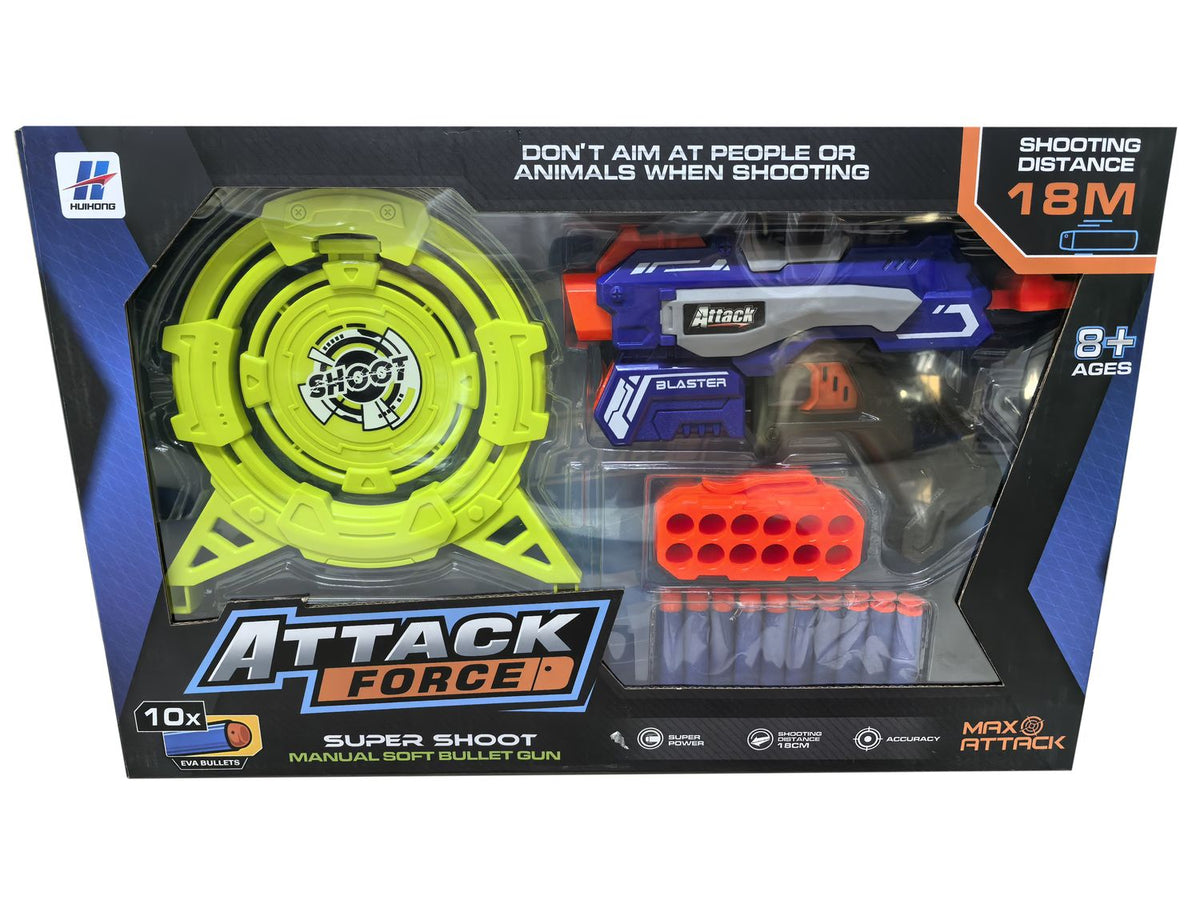 Juguete Set Lanzador, 10 Dardos Y 1 Tablero - Toyng