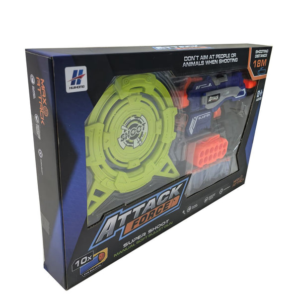 Juguete Set Lanzador, 10 Dardos Y 1 Tablero - Toyng