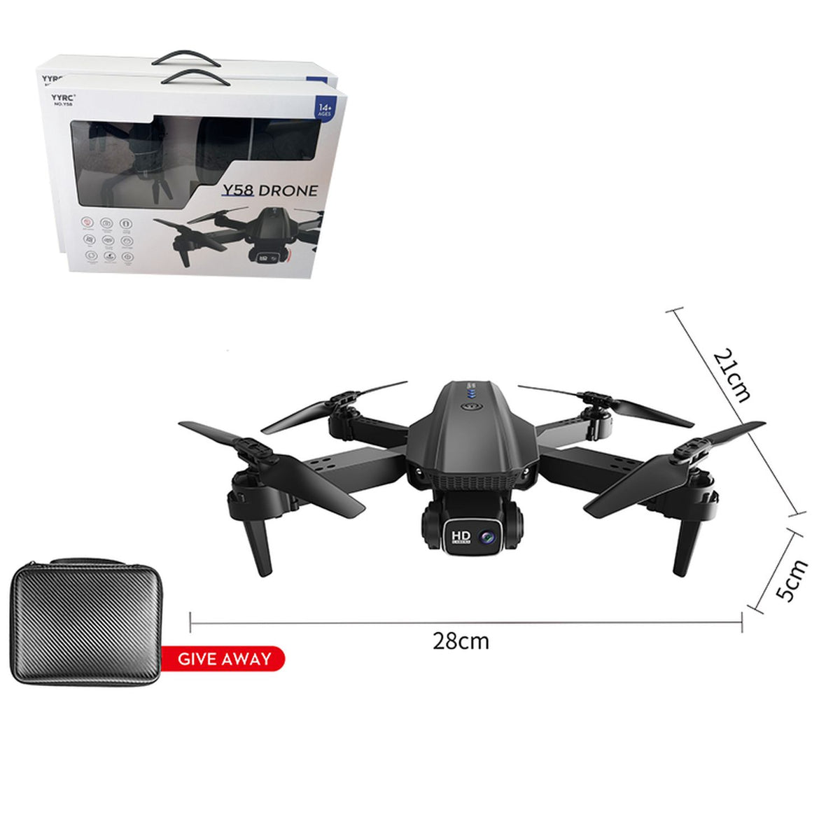 Juguete Dron Volador Negro - Toyng