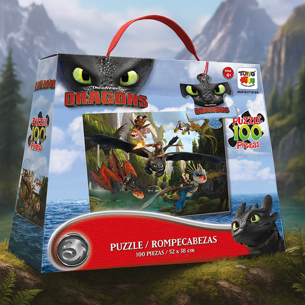 Puzzle 100 Piezas - Como Entrenar a Tu Dragón