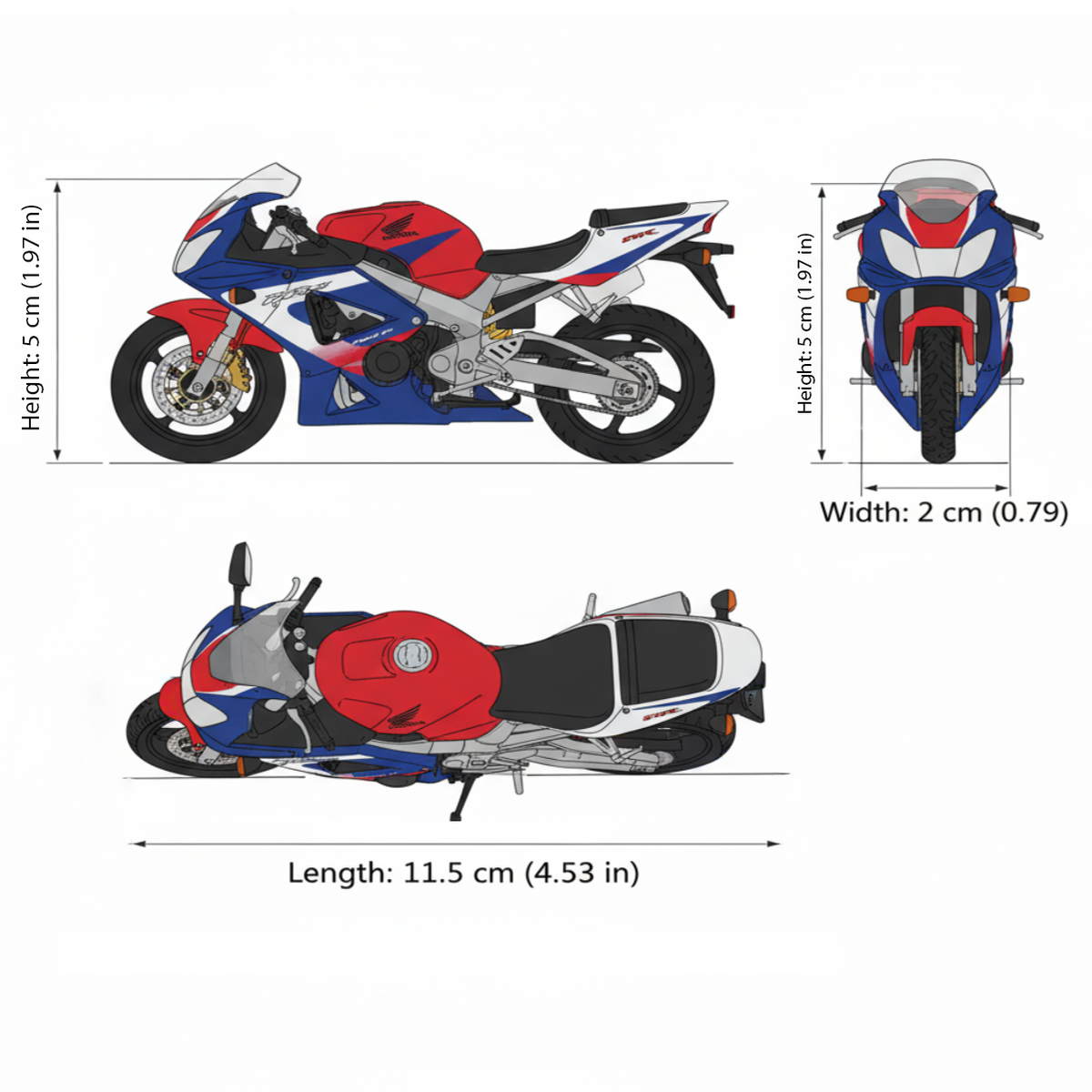 Moto Honda Cbr900Rr Fireblade - Welly Escala 1:18