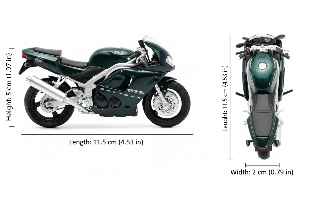 Moto Triumph 2002 Daytona 955I - Welly Escala 1:18