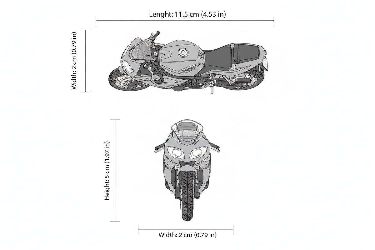 Moto Triumph Daytona 600 Motos - Welly Escala 1:18