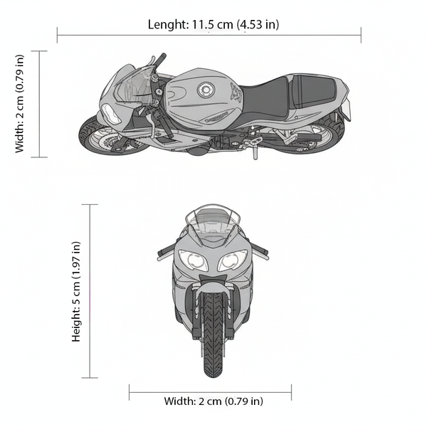 Moto Triumph Daytona 600 Motos - Welly Escala 1:18