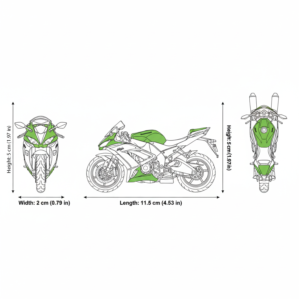 Moto Kawasaki 2009 Ninja Zx-10R - Welly Escala 1:18