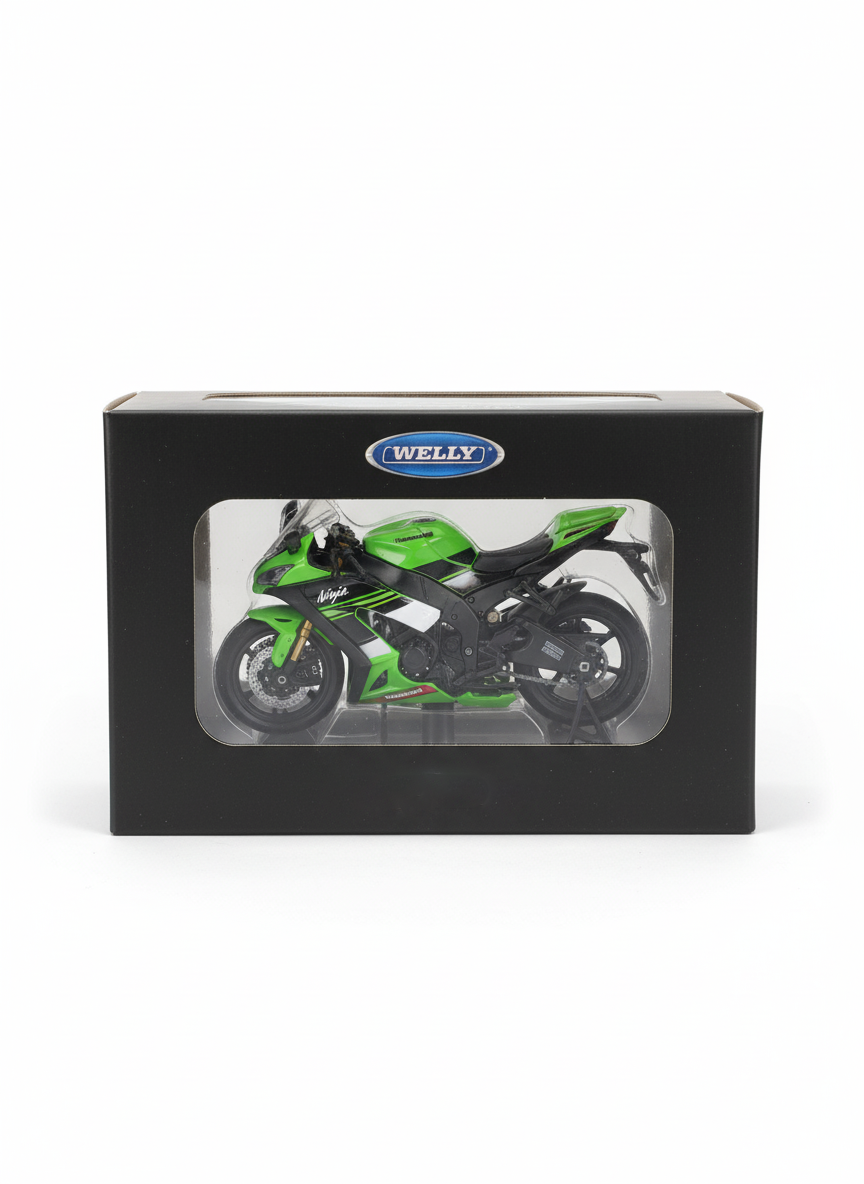 Moto Kawasaki 2009 Ninja Zx-10R - Welly Escala 1:18