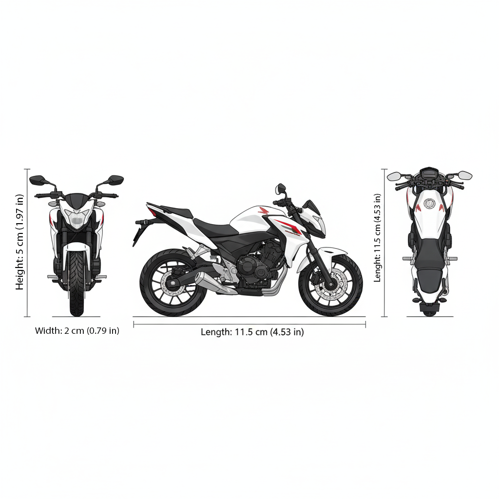 Moto Honda Cb500F - Welly Escala 1:18