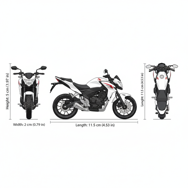 Moto Honda Cb500F - Welly Escala 1:18