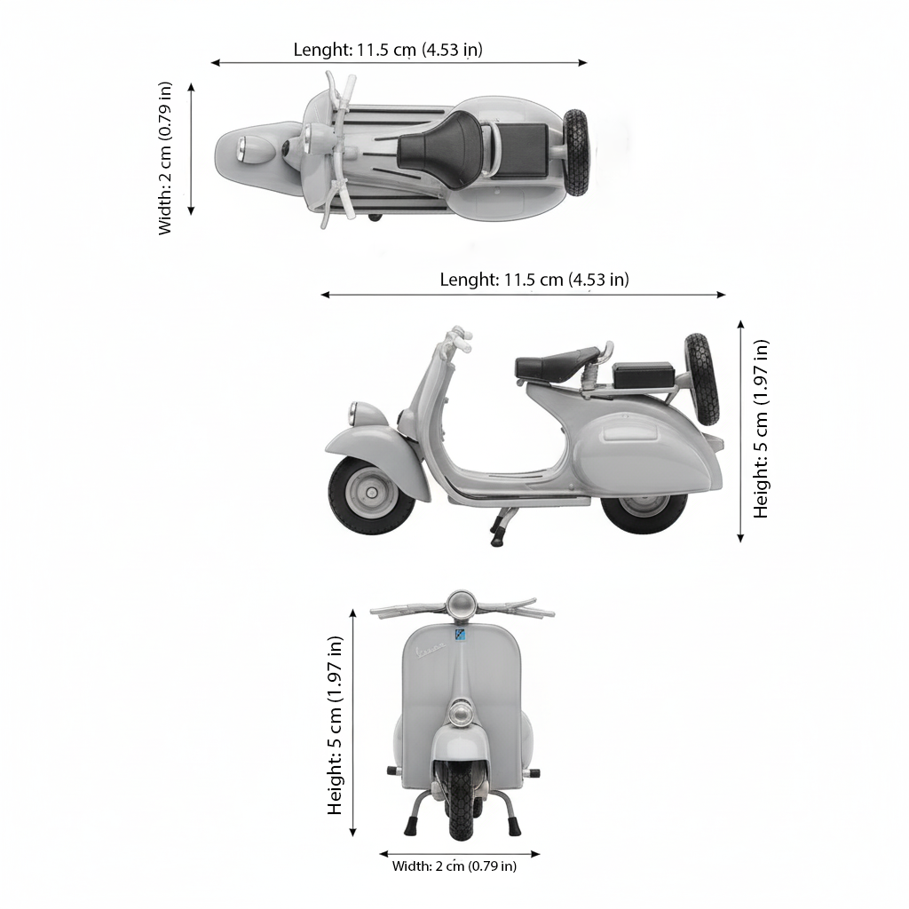 Moto Vespa 1953 125Cc - Welly Escala 1:18