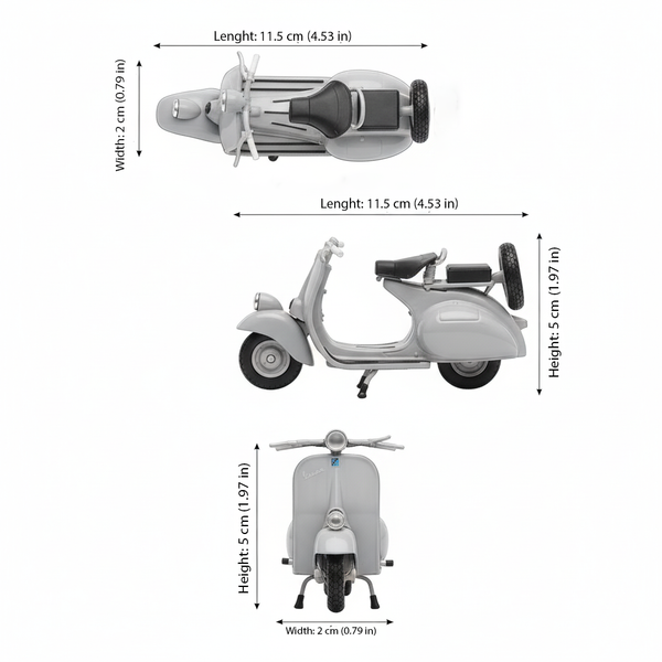 Moto Vespa 1953 125Cc - Welly Escala 1:18