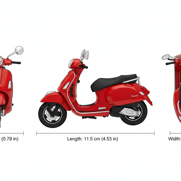 Moto Vespa Gts 125Cc - Welly Escala 1:18