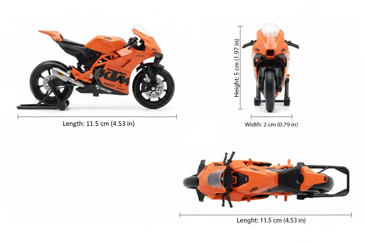 Moto Ktm Rc 8C - Welly Escala 1:18