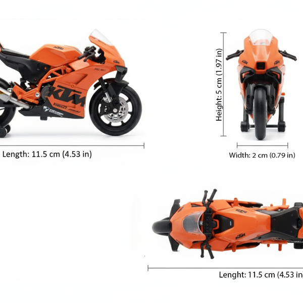 Moto Ktm Rc 8C - Welly Escala 1:18