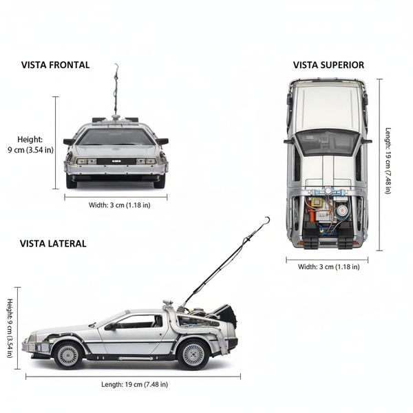 Back To The Future I Delorean - Welly Escala 1:24