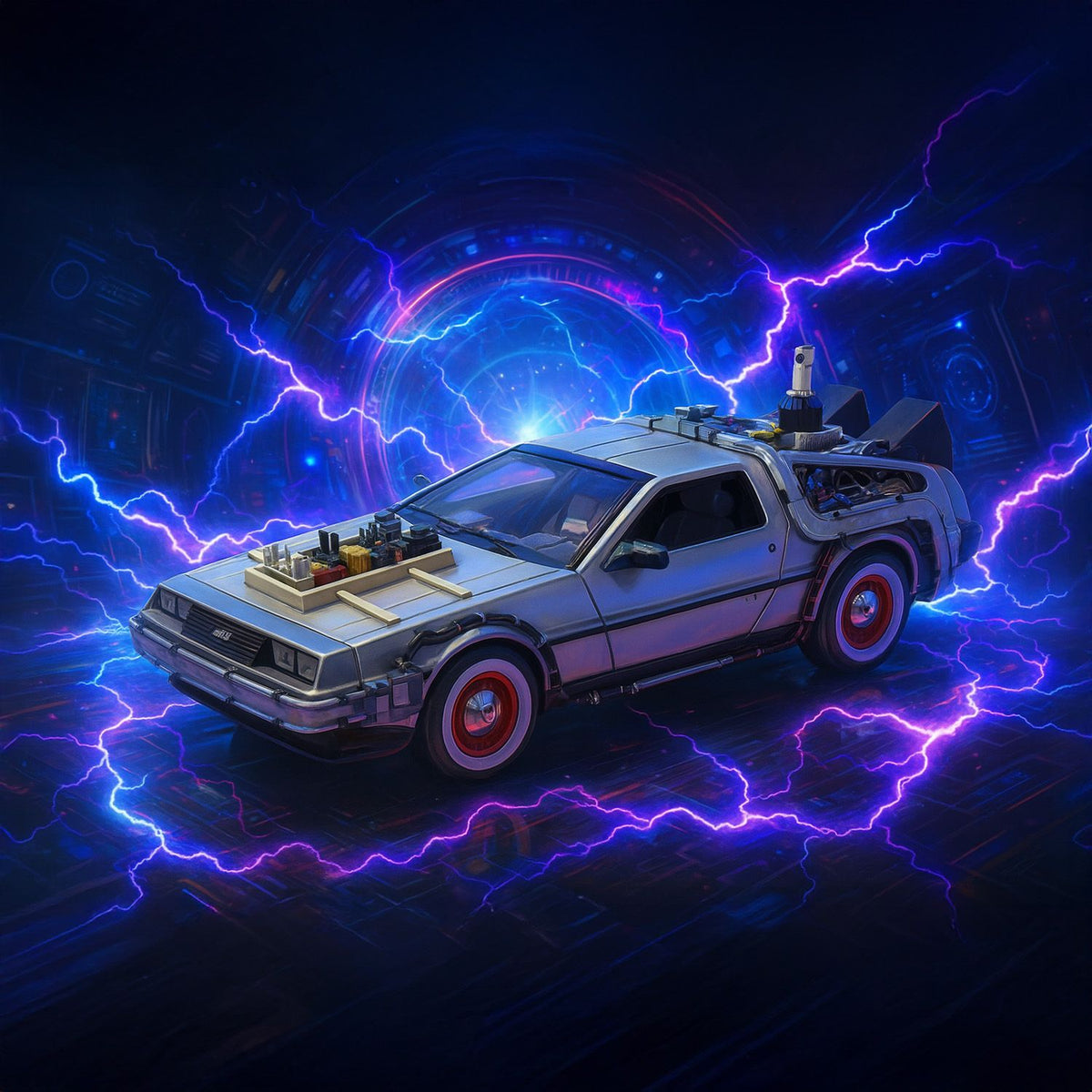 Back To The Future III Delorean - Welly Escala 1:24