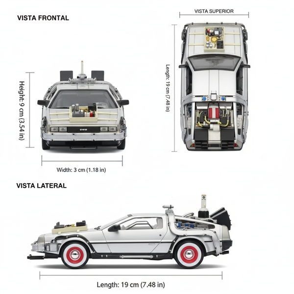 Back To The Future III Delorean - Welly Escala 1:24