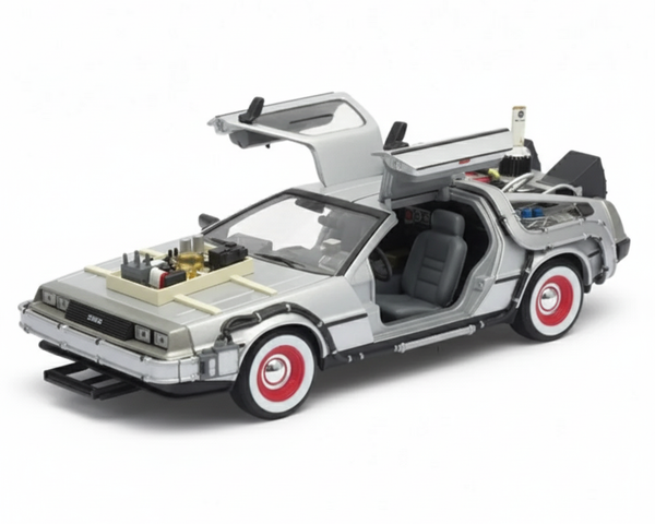 Back To The Future III Delorean Escala 1:24 - Welly