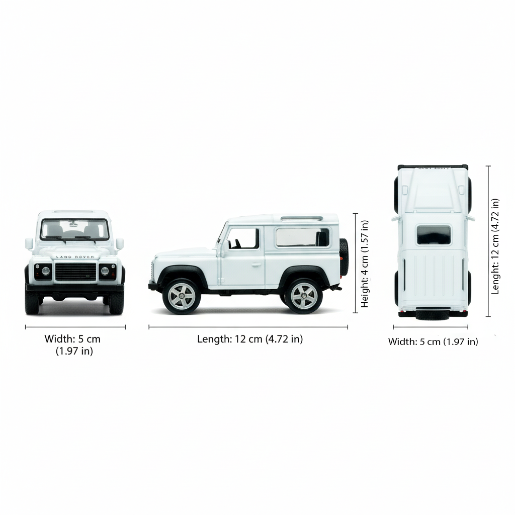 Suv Land Rover Defender - Welly Escala 1:34:39