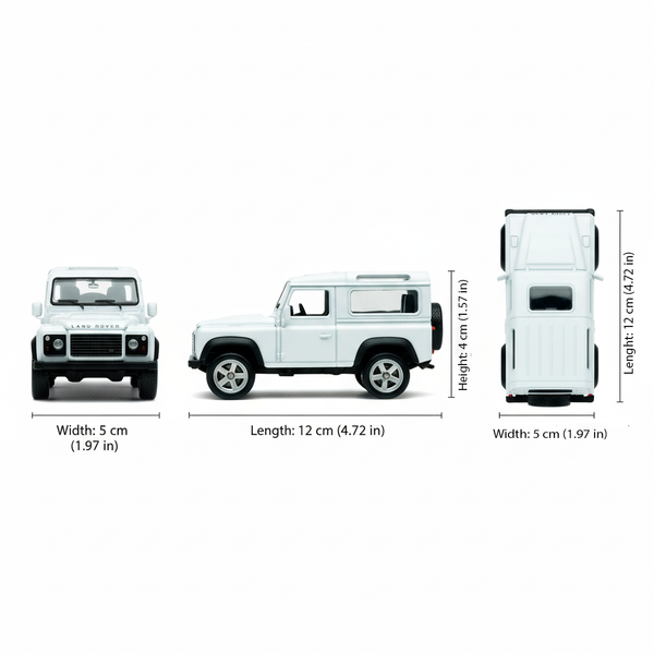 Suv Land Rover Defender - Welly Escala 1:34:39
