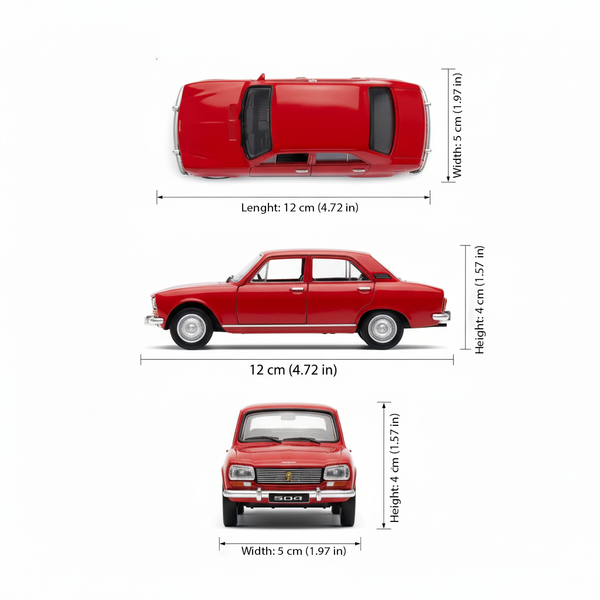 Auto Peugeot 504 1975 - Welly Escala 1:34:39