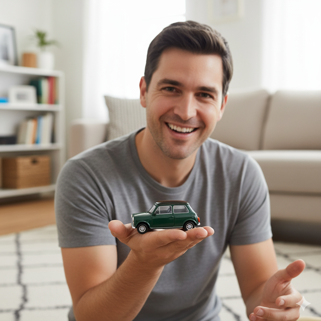Auto Mini Cooper 1300 - Welly Escala 1:34:39