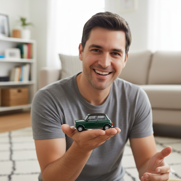 Auto Mini Cooper 1300 - Welly Escala 1:34:39