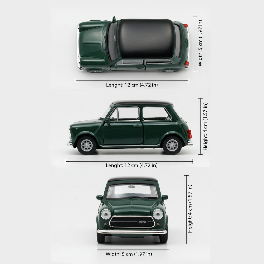 Auto Mini Cooper 1300 - Welly Escala 1:34:39