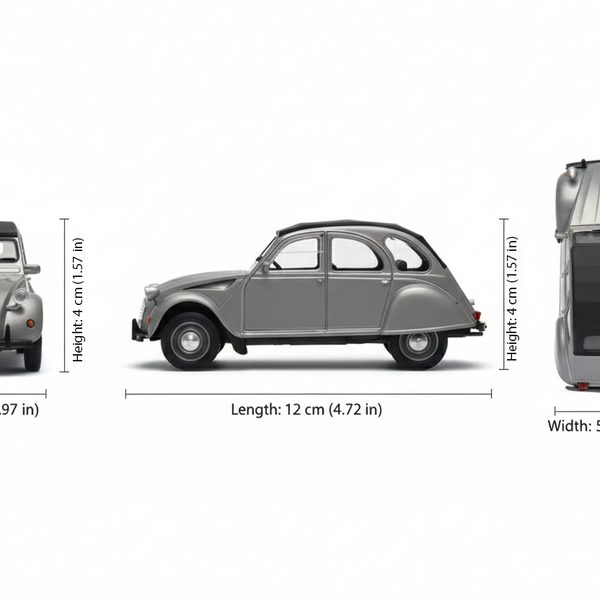 Auto Citroneta 2Cv Soft Top - Welly Escala 1:34:39