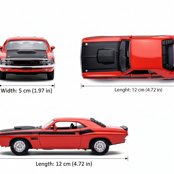 Auto Wheeling 1970 Dodge Challenger - Welly Escala 1:34:39