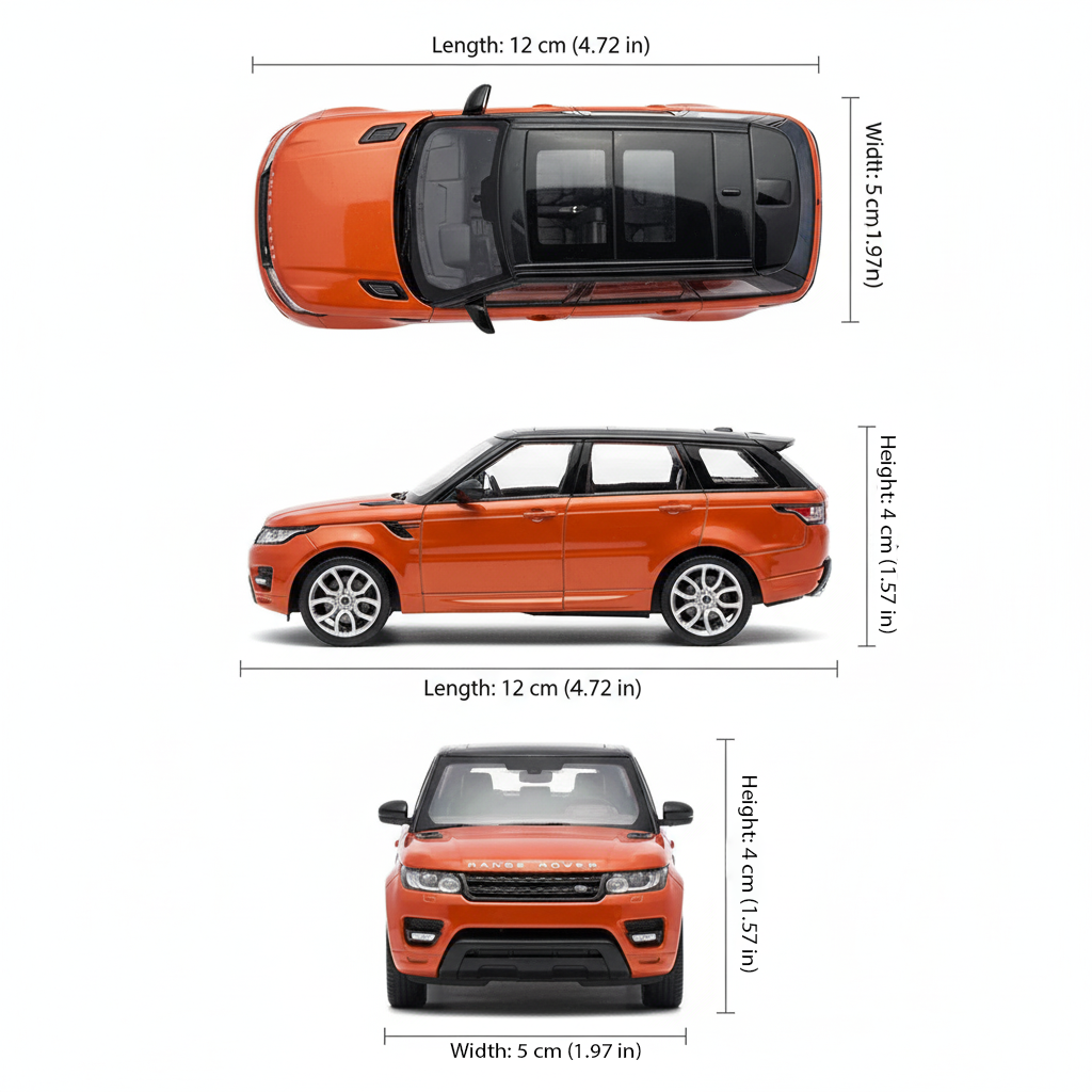 Suv Land Rover Range Rover - Welly Escala 1:34:39