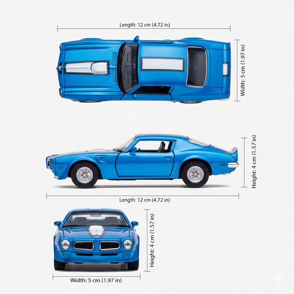 Auto Pontiac Firebird Trans Am 1972 - Welly Escala 1:34:39