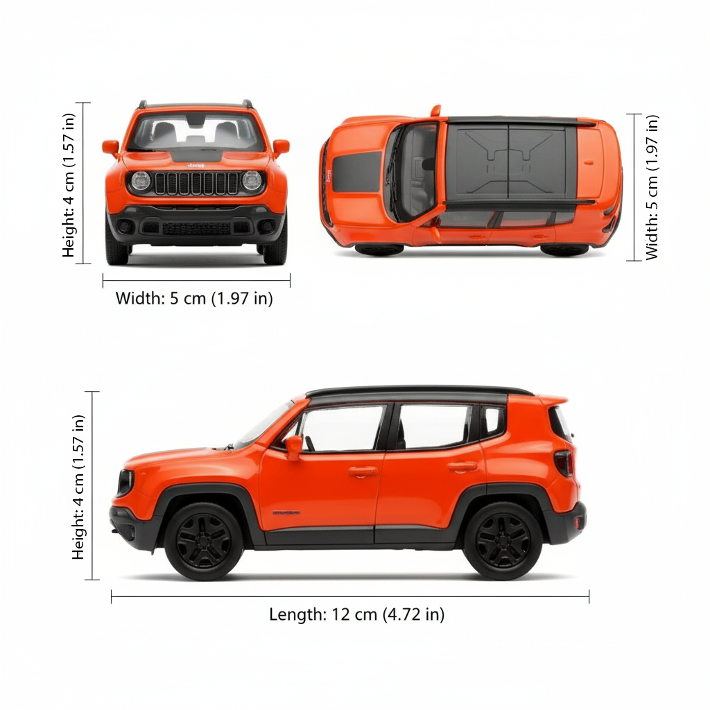 Suv Jeep Renegade Trailhawk - Welly Escala 1:34:39