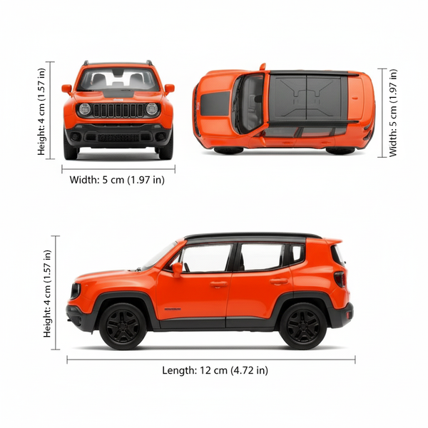 Suv Jeep Renegade Trailhawk - Welly Escala 1:34:39