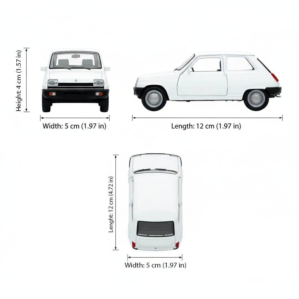 Auto Renault 5 - Welly Escala 1:34:39
